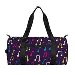 Cute Music Notes Pattern Print Gym Bag