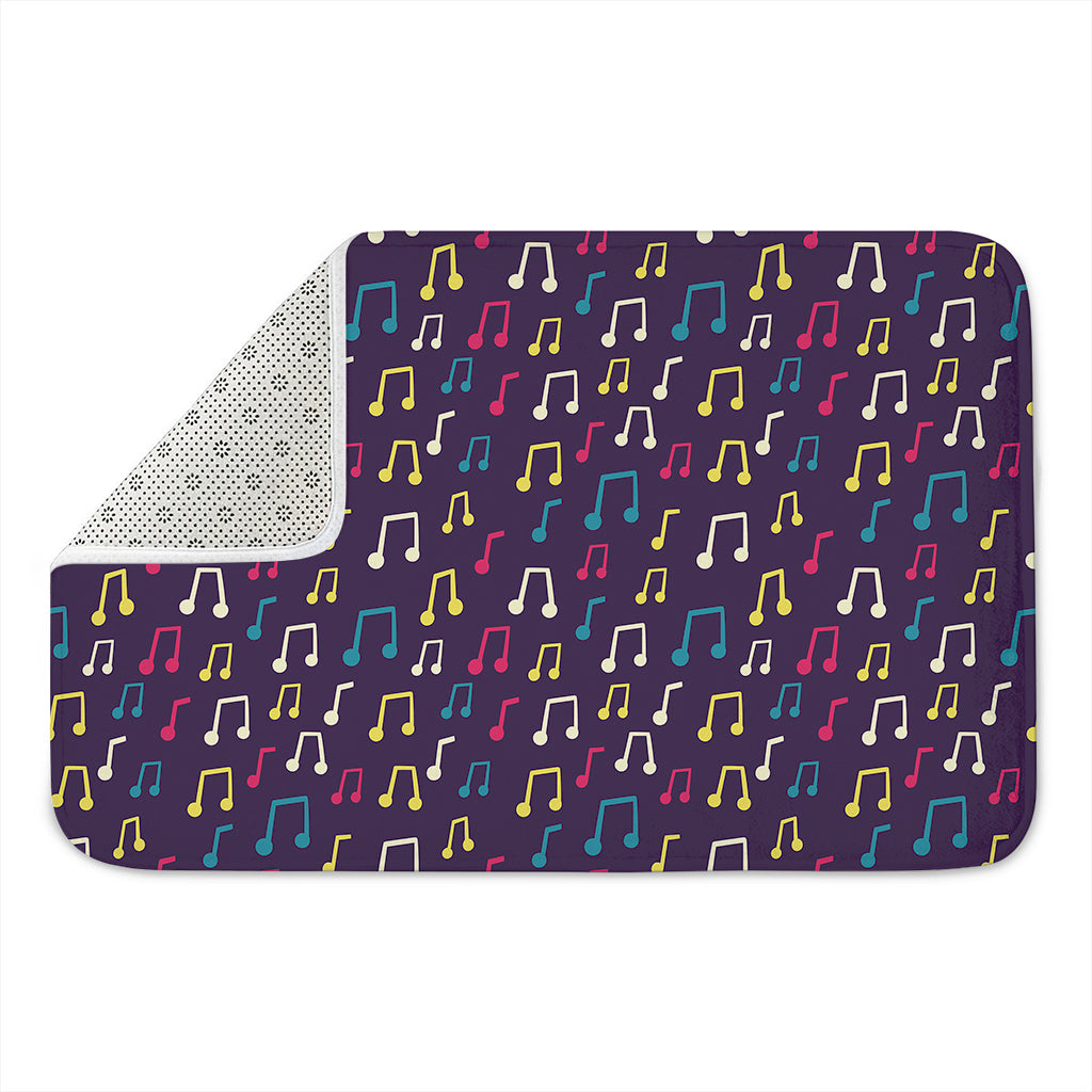 Cute Music Notes Pattern Print Indoor Door Mat