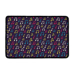 Cute Music Notes Pattern Print Kitchen Mat