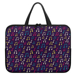 Cute Music Notes Pattern Print Laptop Sleeve With Handle