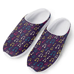Cute Music Notes Pattern Print Mesh Casual Shoes