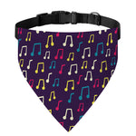 Cute Music Notes Pattern Print Over The Collar Dog Bandana