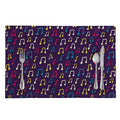 Cute Music Notes Pattern Print Placemat