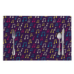 Cute Music Notes Pattern Print Placemat