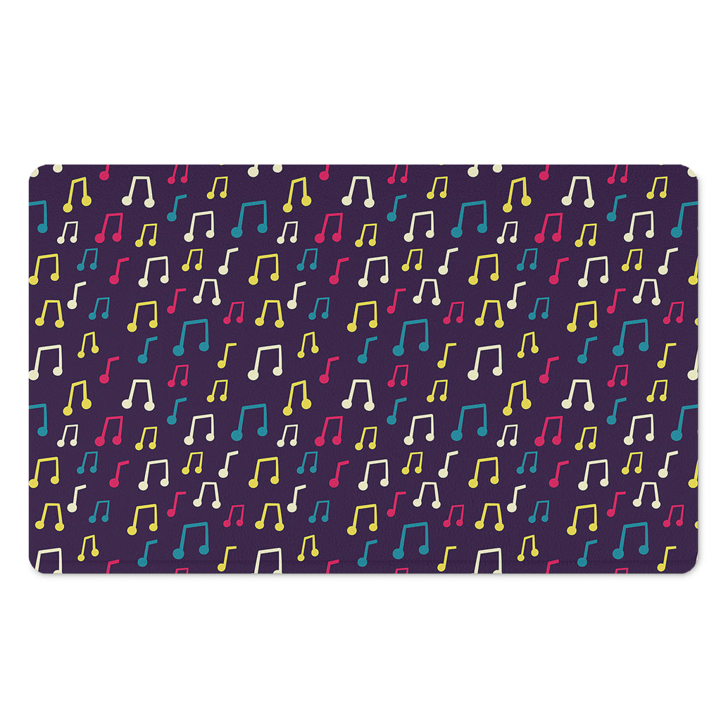 Cute Music Notes Pattern Print Polyester Doormat