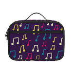 Cute Music Notes Pattern Print Portable Lunch Bag