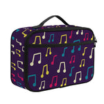 Cute Music Notes Pattern Print Portable Lunch Bag