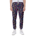 Cute Music Notes Pattern Print Joggers