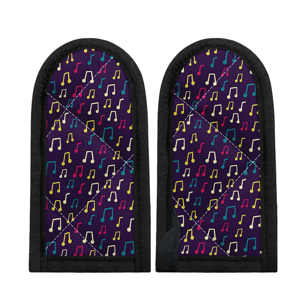 Cute Music Notes Pattern Print Skillet Handle Cover