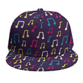 Cute Music Notes Pattern Print Snapback Cap