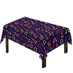 Cute Music Notes Pattern Print Tablecloth