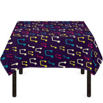 Cute Music Notes Pattern Print Tablecloth