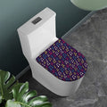 Cute Music Notes Pattern Print Toilet Lid Cover