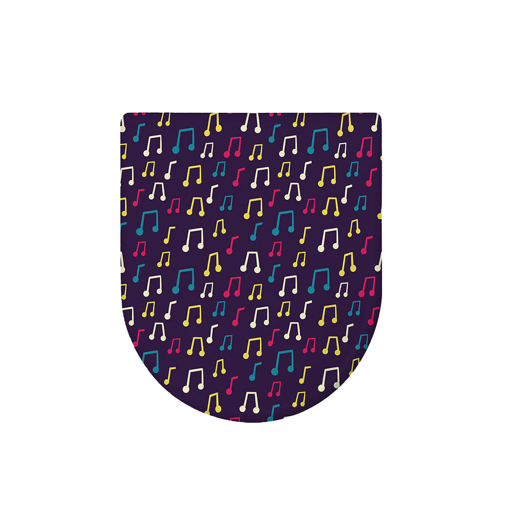 Cute Music Notes Pattern Print Toilet Lid Cover