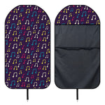 Cute Music Notes Pattern Print Waterproof Car Seat Cover