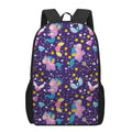 Cute Night Star Unicorn Pattern Print 17 Inch Backpack
