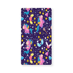 Cute Night Star Unicorn Pattern Print Baby Crib Sheet