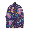 Cute Night Star Unicorn Pattern Print School Backpack