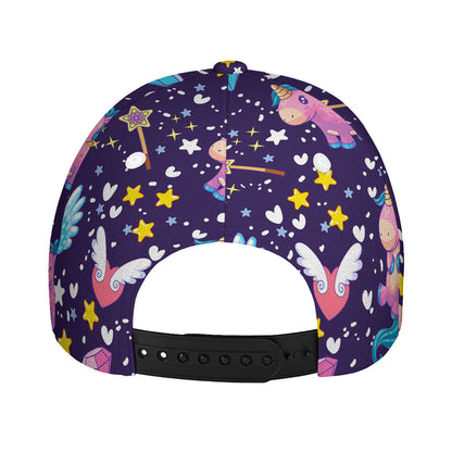 Cute Night Star Unicorn Pattern Print Baseball Cap