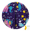 Cute Night Star Unicorn Pattern Print Basketball