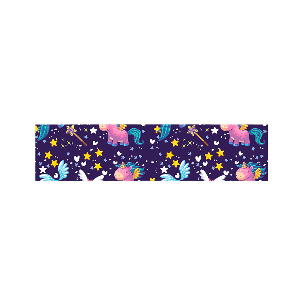 Cute Night Star Unicorn Pattern Print Bed Runner