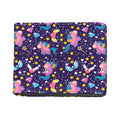 Cute Night Star Unicorn Pattern Print Bifold Wallet