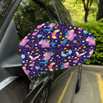 Cute Night Star Unicorn Pattern Print Car Side Mirror Covers