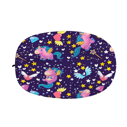 Cute Night Star Unicorn Pattern Print Car Side Mirror Covers