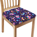 Cute Night Star Unicorn Pattern Print Chair Cushion Cover