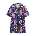 Cute Night Star Unicorn Pattern Print Cotton Hawaiian Shirt