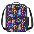 Cute Night Star Unicorn Pattern Print Crossbody Lunch Bag