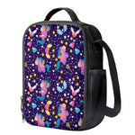 Cute Night Star Unicorn Pattern Print Crossbody Lunch Bag