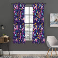 Cute Night Star Unicorn Pattern Print Grommet Curtain Panels