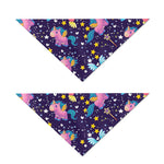 Cute Night Star Unicorn Pattern Print Dog Bandana