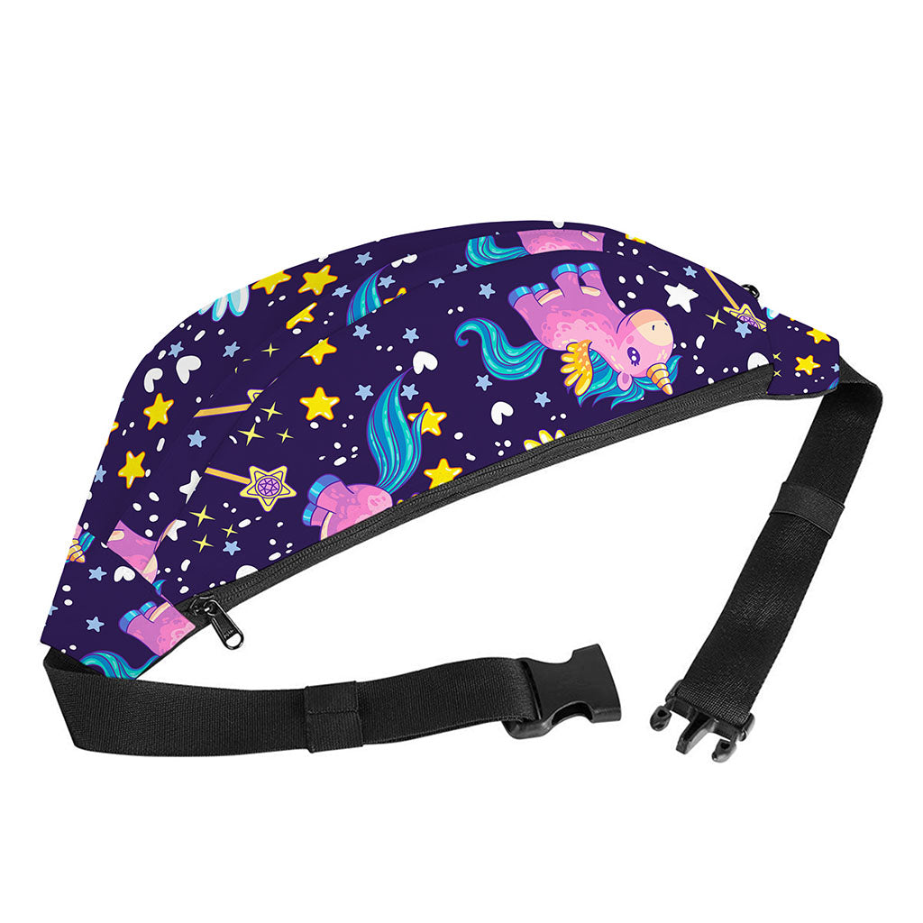 Cute Night Star Unicorn Pattern Print Fanny Pack
