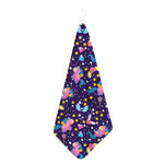 Cute Night Star Unicorn Pattern Print Hand Towel