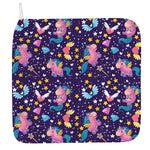 Cute Night Star Unicorn Pattern Print Hand Towel