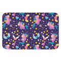 Cute Night Star Unicorn Pattern Print Indoor Door Mat