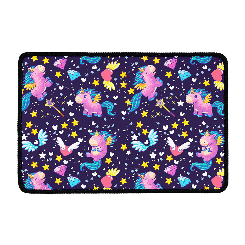 Cute Night Star Unicorn Pattern Print Kitchen Mat