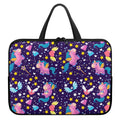 Cute Night Star Unicorn Pattern Print Laptop Sleeve With Handle