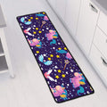 Cute Night Star Unicorn Pattern Print Long Kitchen Mat
