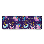 Cute Night Star Unicorn Pattern Print Long Kitchen Mat