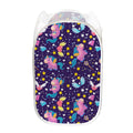 Cute Night Star Unicorn Pattern Print Mesh Laundry Hamper