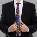 Cute Night Star Unicorn Pattern Print Necktie