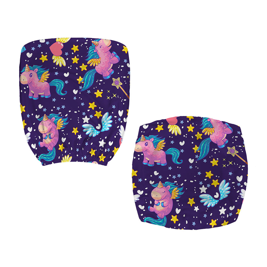 Cute Night Star Unicorn Pattern Print Office Chair Cover