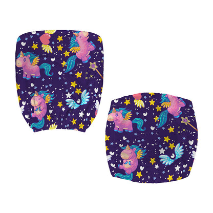 Cute Night Star Unicorn Pattern Print Office Chair Cover