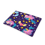 Cute Night Star Unicorn Pattern Print Pet Cooling Mat Cover