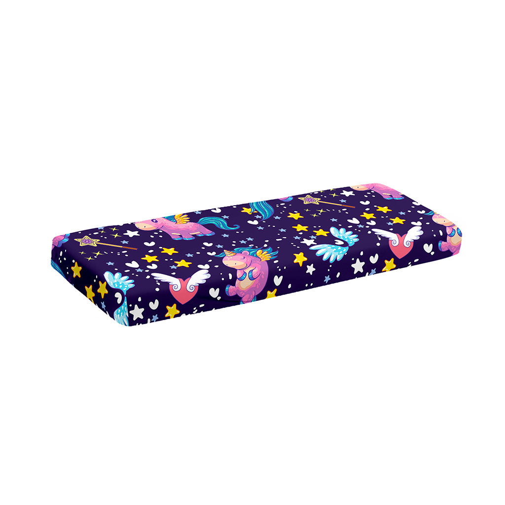 Cute Night Star Unicorn Pattern Print Piano Keyboard Cover