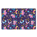 Cute Night Star Unicorn Pattern Print Polyester Doormat
