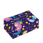 Cute Night Star Unicorn Pattern Print Rectangle Tissue Box Cover